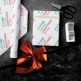 全て素晴らし |おもしろい毎日の皮肉な引用文 ラッピングペーパー