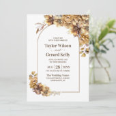 全て素朴フローラ結婚 招待状 (スタンド正面)