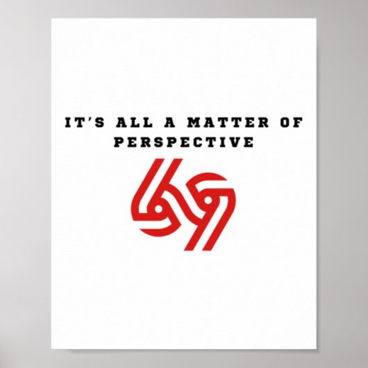 全て遠近法のステッカー ポスター (正面)