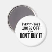 全て100%オフもしだ買よ マグネット (正面/裏面)