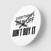 全て100%オフもしだ買よ ラウンド壁時計 (傾斜)