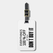 全て100%オフもしだ買よ ラゲッジタグ (正面縦)