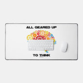 全て(考えギア脳) デスクマット (キーボード&マウス)