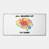 全て(考えギア脳) デスクマット (正面)