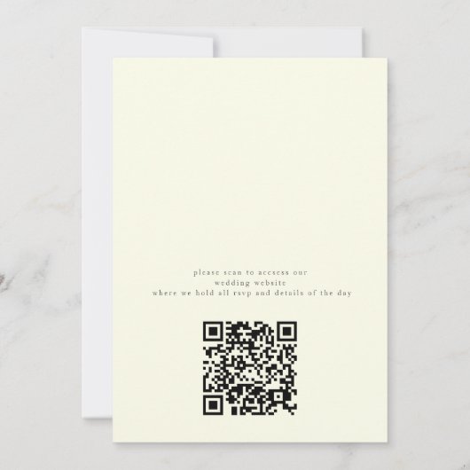 全てqrコー結婚ドのオレンジ色のポピー結婚の 招待状 (裏面)