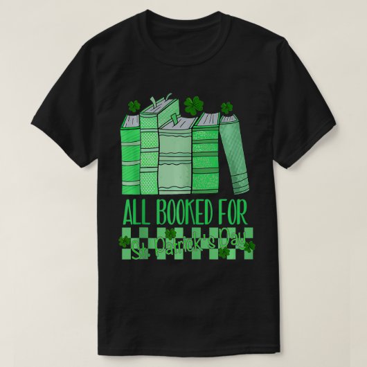 全てSt patricks day本好きラッキーシュー Tシャツ (デザイン正面)