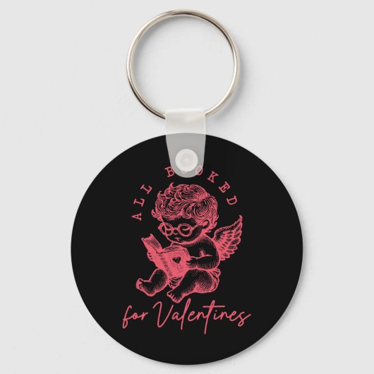 全てValentines Cupidの予約おもしろい先生値 キーホルダー (正面)