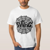 全のまわりに王スワッグ Tシャツ (正面)
