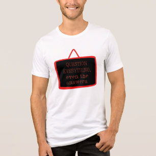 全はっきりした体に問う哲学デザイン トライブレンドＴシャツ