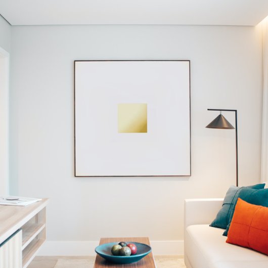 全はっきりした金ゴールド正方形 箔ポスター