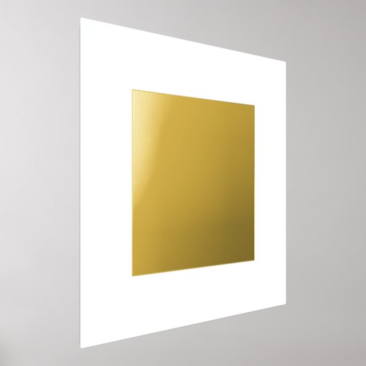全はっきりした金ゴールド正方形 箔ポスター (レイダウン)