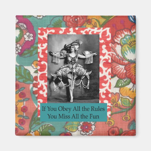 全もしての規則に従え…磁おもしろい石 マグネット (正面)