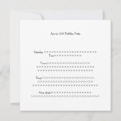 全イベント白黒の月星パーティー 招待状 (裏面)