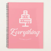 全ウェディングプランナーエレガントケーキデザイン プランナー手帳 (正面)