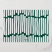 全エレガントスタイリッシュてクリスマスが明るい 箔シーズンカード (裏面)