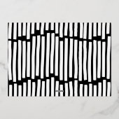 全エレガントスタイリッシュてクリスマスが明るい 箔シーズンカード (裏面)