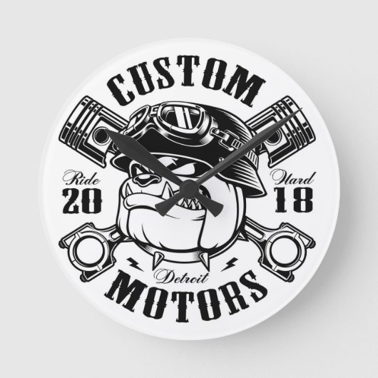 全エレガント室の壁掛け ラウンド壁時計 (正面)