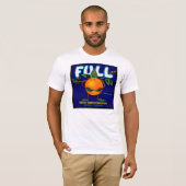 全オレンジ木枠のラベル Tシャツ (正面フル)