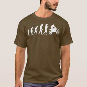 全オートバイの進化型モトクロス Tシャツ