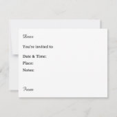 全カジュアル目的招待状 招待状 (裏面)