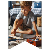 全カスタマイズ大事な行事16フラグ写真パーティー装飾 バンティングフラッグ (第1の旗)