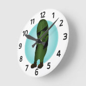 全カッコいいく ラウンド壁時計 (傾斜)