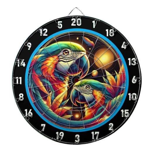 全カラフル大事な行事用のオウムのダーツボード ダーツボード (正面)