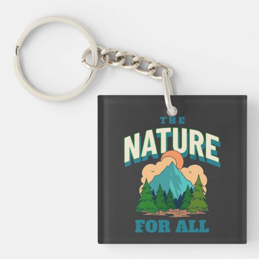 全クラシック体の自然 キーホルダー (正面)