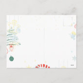 全クリスマスキャンディーケーンツリーズブラック シーズンポストカード (裏面)