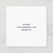 全サイズ方形名刺 スクエア名刺 (裏面)