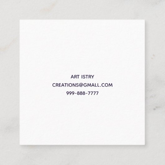 全サイズ方形名刺 スクエア名刺 (裏面)