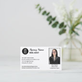 全シンプル業汎用写真テンプレート 名刺 (スタンド正面)