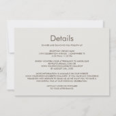 全スタイリッシュ体を満足さ結婚せる 招待状 (裏面)