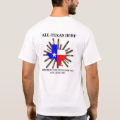 全テキサス州のメモリアルデーのHerfのTシャツ Tシャツ (裏面)