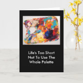 全パレットのメッセージカード-より静かな版: -) カード (黄色い花)