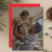 全パーソナライズされたメリー家族クリスマスカー シーズンカード