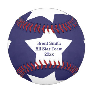 全パーソナライズされた星 野球ボール