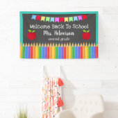 全パーソナライズされた等級の歓迎新学期 横断幕 (インサイチュ)