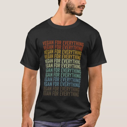 全ビーガン植物工場ベースのビーガン Tシャツ (正面)