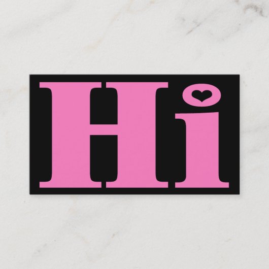 全フレンドリーてのpurpose.HI.In導入呼び出しカード コーリングカード (正面)