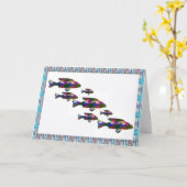 全プリントの記念日の挨拶状 カード (黄色い花)