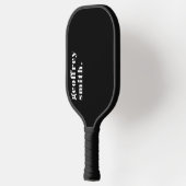 全ミニマルモダン黒名前をカスタムする ピックルボールラケット (左)