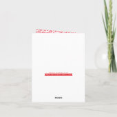 全メリーてのバナーのクリスマスフォトの葉 シーズンカード (裏面)