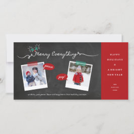 全メリーて黒板ミストレトーズクリスマス シーズンカード