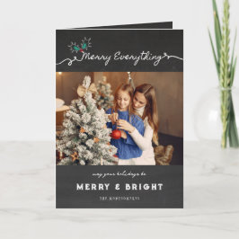 全メリーて黒板ミストレトーズクリスマス シーズンカード