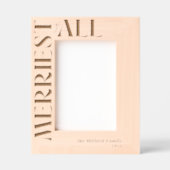 全メリークリスマスの家族の名前 レーザー彫刻フレーム (正面)