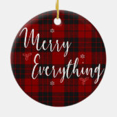 全メリーパーソナライズされたクリスマス セラミックオーナメント (裏面)