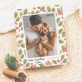 全メリー予算Christmas Holly Photo