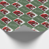 全メリー体！- 2枚の写真パーソナライズされた ラッピングペーパー (角)