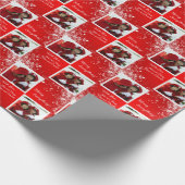 全メリー体！- 2枚の写真パーソナライズされた ラッピングペーパー (角)